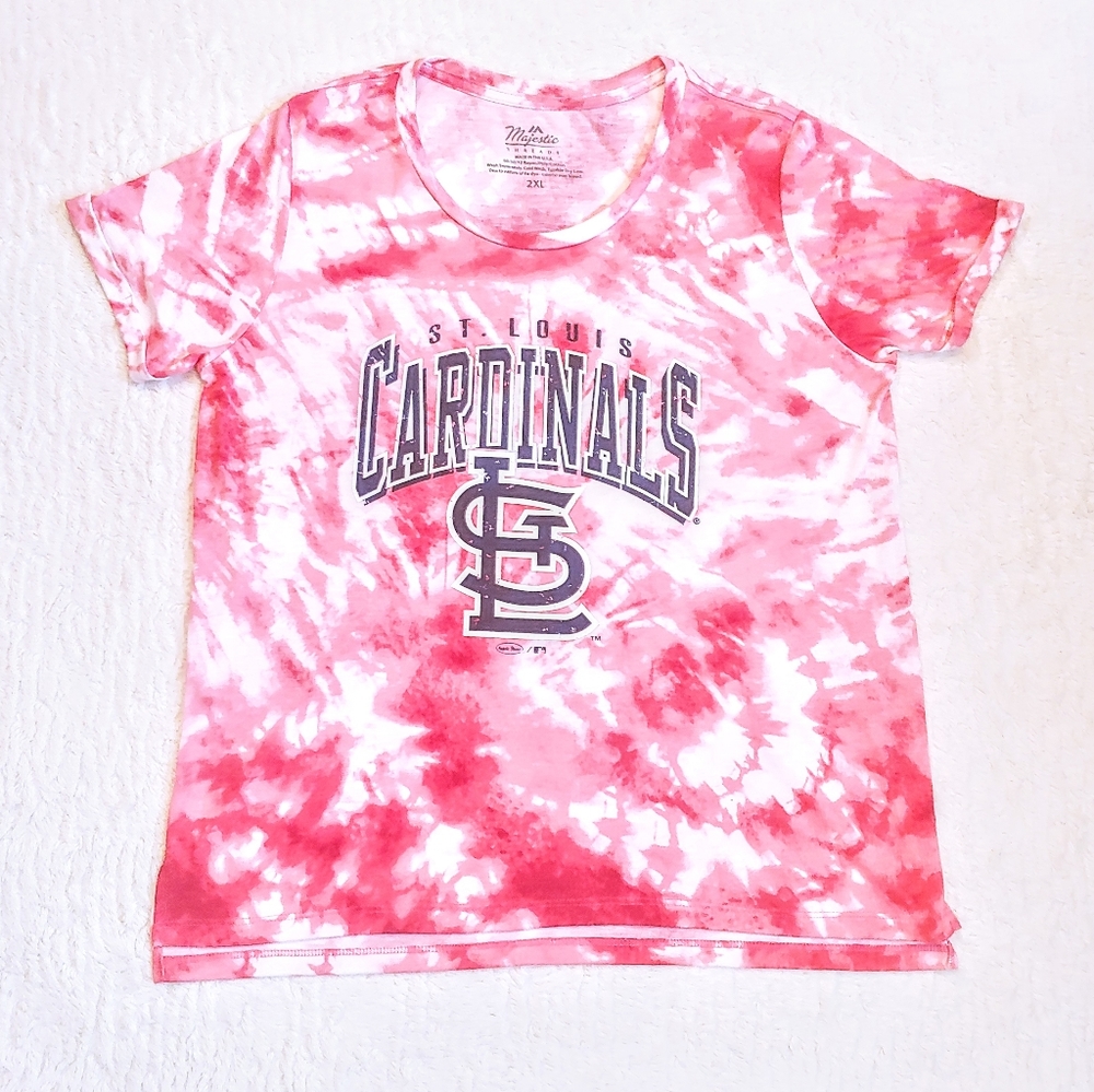 NWOT Cardinals Tie-Dye Shirt